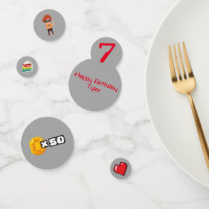 Video Game Party Confetti Tafel Decor