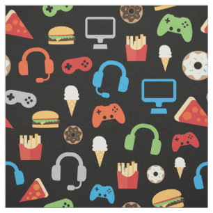 Video Game Party Kinder Gamer Snacks Patroon Stof