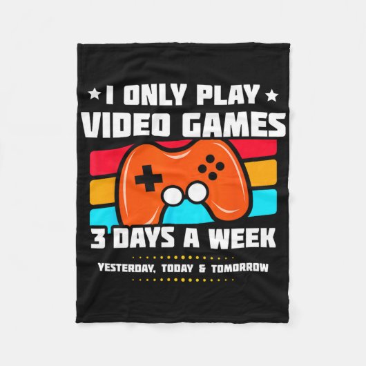 Video Game Player - PC Console Online Gaming - Fun Fleece Deken (Voorkant)