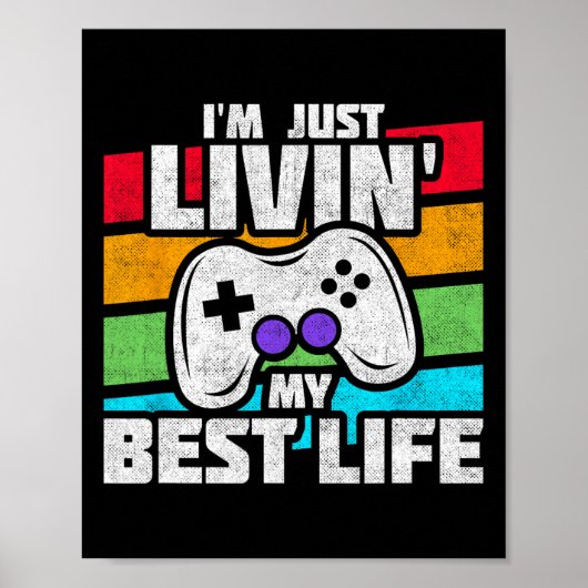 Video Game Player - PC Console Online Gaming - Fun Poster (Voorkant)
