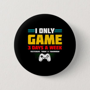 Video Game Player - Video Gamer - Gamer Meme - Fun Ronde Button 5,7 Cm