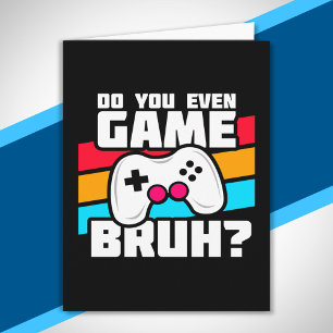 Video Game Player - Video Gaming - Funny Gamer Kaart