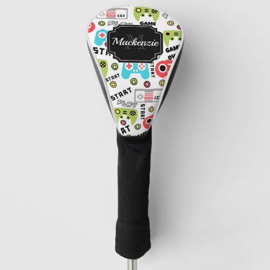 Video-game Retro Golfheadcover (Voorkant)