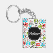 Video-game Retro Sleutelhanger (Voorkant Links)