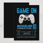 Video gameniveau omhoog gamer Birthday Kaart (Voorkant / Achterkant)