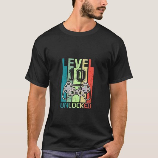 Video Gamer 10e verjaardag T-shirt (Voorkant)