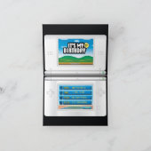 Video Gamer 9th Birthday Party Invitation Kaart (Binnen)