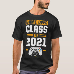 Video gamer Afstuderen Gift Game over klasse 20 T-shirt