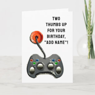 Video Gamer Birthday Kaart