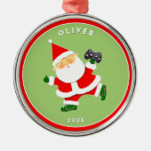 Video Gamer Collectible Metalen Ornament (Voorkant)