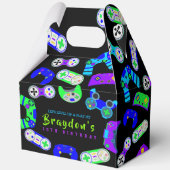 VIDEO GAMER GAMING Kids Verjaardagsfeest Bedankdoosjes (Voorkant)