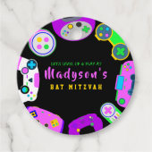 VIDEO GAMER GAMING Meisje Bat Mitzvah Gift Label (Voorkant)