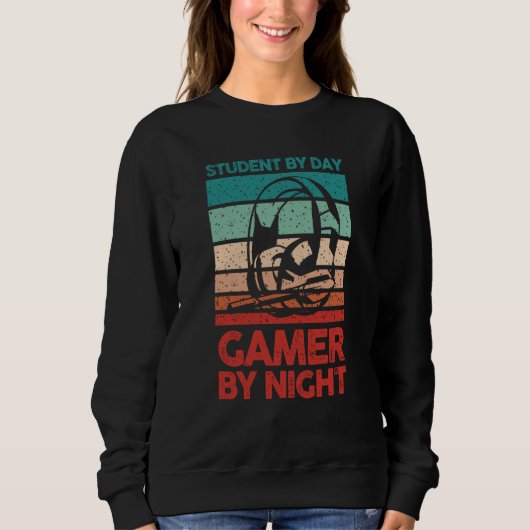Video Gamer Gaming Student By Day Gamer By Night Trui (Voorkant)