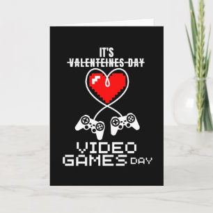 Video Gamer Hart Controller Valentijnsdag Kaart