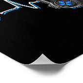 Video gamer hartslag videospelcontroller code K Poster (Hoek)