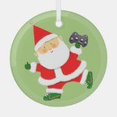Video Gamer Holiday Gift Glas Ornament (Voorkant)