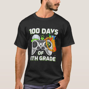 Video Gamer Leerlingen Leraren 100 dagen School 8 T-shirt