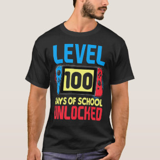 Video Gamer Student 100e dag leraar 100 dagen T-shirt