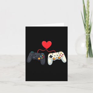 Video gamer-Valentijnsdag met controllers Kaart