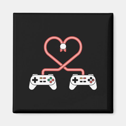 Video gamer-Valentijnsdag met controllers Magneet (Voorkant)