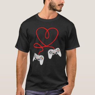 Video gamer-Valentijnsdag met controllers T-shirt