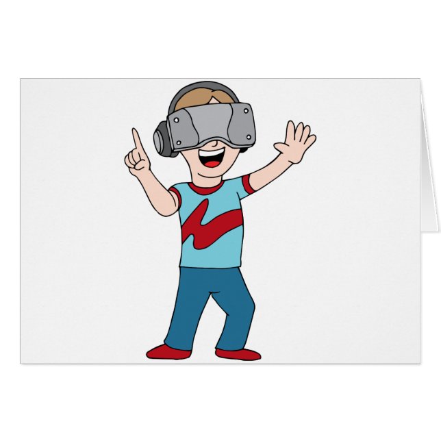 Video gamer virtuele realiteit (Voorkant Horizontaal)