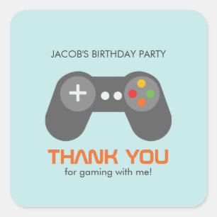 Video Games Birthday Vierkante Sticker