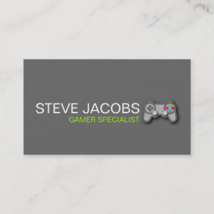 Video Games Gamer Specialist Visitekaartje