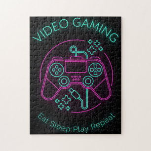 Video games spelen Eat Sleep Play Herhalen Legpuzzel
