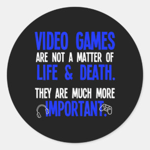 Video games spelen Fun PC Console Gamer Geek 1 Ronde Sticker