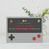 Vidéo Jeu Anniversaire Fête Invitation (Debout devant)