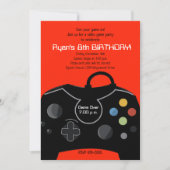 Vidéo Jeu Anniversaire Garçons Invitation Bright R (Devant)