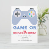 Vidéo Jeu Anniversaire Invitations de fête (Debout devant)