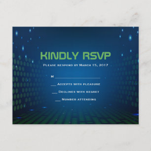 VIDÉO JEU SANS FIN Bar Mitzvah Carte de réponse