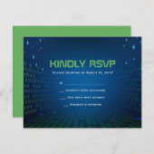 VIDÉO JEU SANS FIN Bar Mitzvah Carte de réponse (Devant / Derrière)