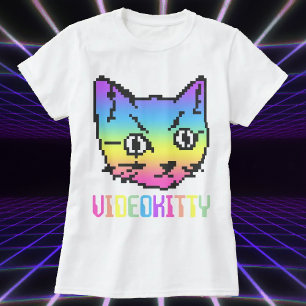 VIDEO KATTY KAT PIXEL ART T-SHIRT