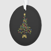 Video-kerstboom met kerstbomen ornament (voorkant)