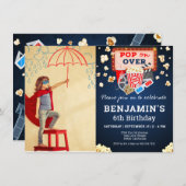 Vidéo Nuit Anniversaire Photo Invitation (Devant / Derrière)