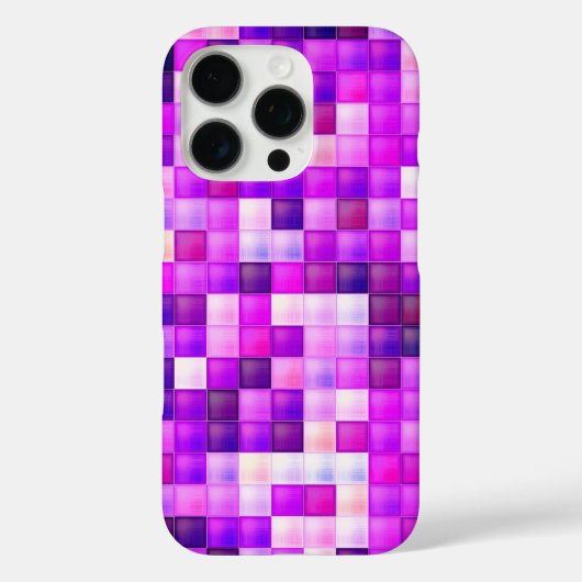 Video spelpixels roze vierkant patroon Case-Mate iPhone case (Achterkant)