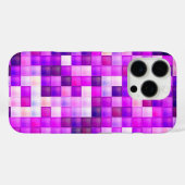 Video spelpixels roze vierkant patroon Case-Mate iPhone case (Achterkant (horizontaal))