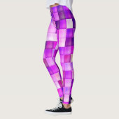 Video spelpixels roze vierkant patroon leggings (Links)