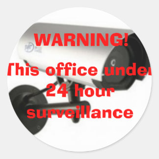 Video surveillance sticker