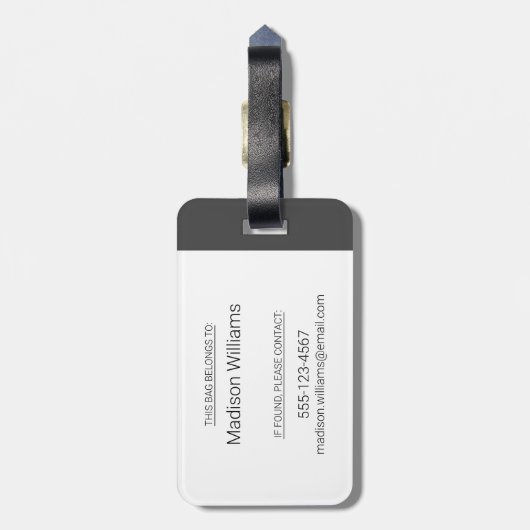 Video Tape Mobile Unit Bagagelabel (Achterkant verticaal)