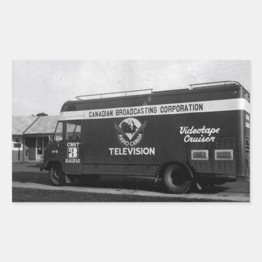 Video Tape Mobile Unit Rechthoekige Sticker (Voorkant)