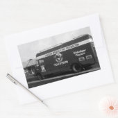 Video Tape Mobile Unit Rechthoekige Sticker (Envelop)