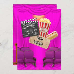 Vidéo VIP pop-corn ticket clappeur de cartes fille