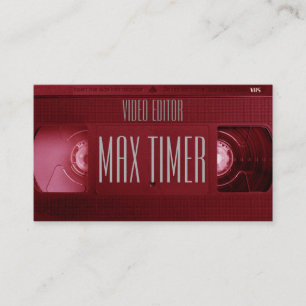 videoband voor VHS-cassette Visitekaartje