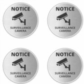 Videobewakingssignalen, waarschuwing sticker (Voorkant)