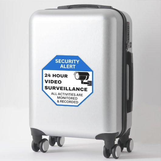Videobewakingstekens, Zakelijke CCTV-beveiliging Sticker (Koffer)