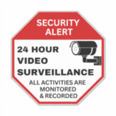 Videobewakingstekens, Zakelijke CCTV-beveiliging Sticker (Voorkant)